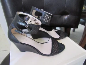 Coach Gabbie Vachetta A3522 Sandal Black leather 7B - Picture 1 of 6