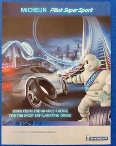 2012 MICHELIN PILOT SUPER SPORT REIFEN ORIGINAL ENDURANCE RACING REIFEN PRINT AD - Bild 1 von 1