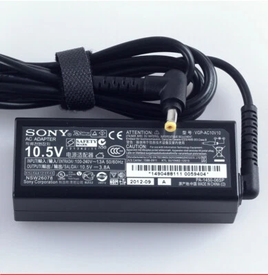 OEM VGP-AC10V10 10.5V 3.8A for Sony VAIO Pro SVP1322V9E Original AC Adapter - Image 1 of 4