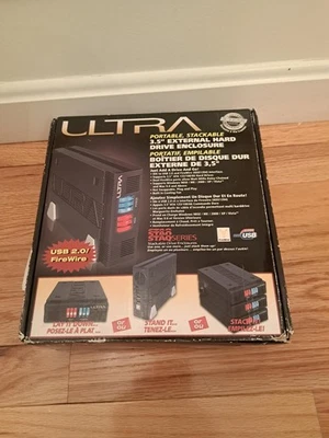 Ultra 3.5" Black USB 2.0 External Hard Drive External Enclosure Stackable  - Image 1 of 2