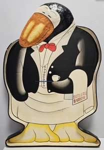 Vintage Penguin Butler's Barrow Restaurant & Bar 24"x15" 2D Serving Tray - Picture 1 of 7