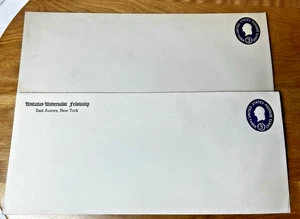 Lot 0f 2 Not Used Envelopes with Pre Paid Postage Stamp George Washington unused - Picture 1 of 3