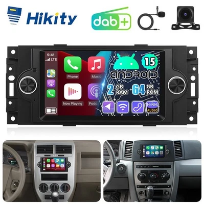 DAB+ Android CarPlay Radio Für Chrysler 300 Dodge Ram Dakota Jeep Grand Cherokee - Bild 1 von 4