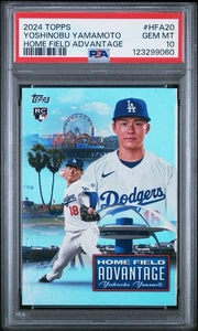 2024 Topps Chrome Update - Yoshinobu Yamamoto Home Field Advantage RC - PSA 10 - Bild 1 von 3
