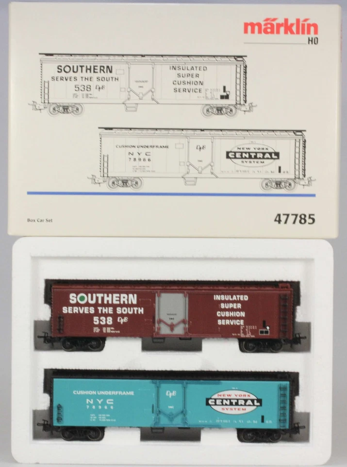 Juego de vagones Marklin HO #47785 Southern & NYC, nuevo en caja, 1998 a 2002 Foto 1 de 1