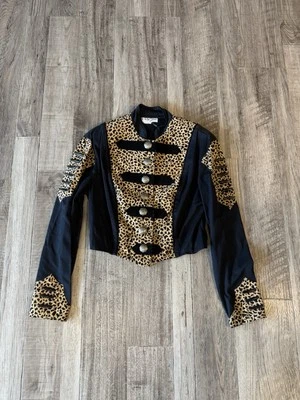 De colección ~ Para teñir ~ Mujer M ~ Chaqueta de espectáculo ecuestre adornada con ultragamuza ~ ¡BONITA! Foto 1 de 4