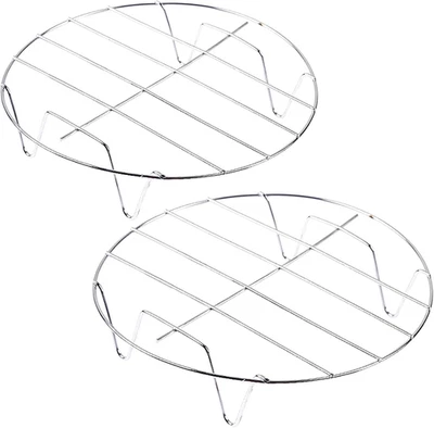 Круглая варочная пластина 7 дюймов из нержавеющей стали для кухни и барбекю упаковка 2 шт. - Изображение 1 из 4