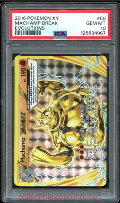 Pokemon Evolutions Machamp BREAK 60 PSA 10 - Image 1 of 2