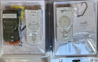 2 MinkaAire Hand Held 256 Bit AireControl Remotes & 2 Fan & Light Controls - Image 1 of 4