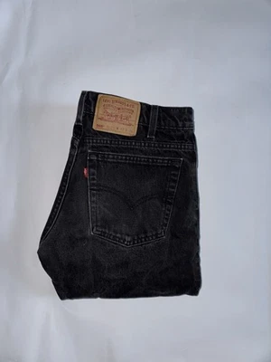 Pantalones de mezclilla vintage Levis 505 para hombre 30x36 negros calce regular pierna recta hechos en EE. UU. AÑOS 90 Foto 1 de 4