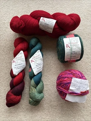Rohrspatz & Wollmeise Wolle, Merino, 4 x Pure, 1 x Wolle/Seide, 1 kg - Bild 1 von 4