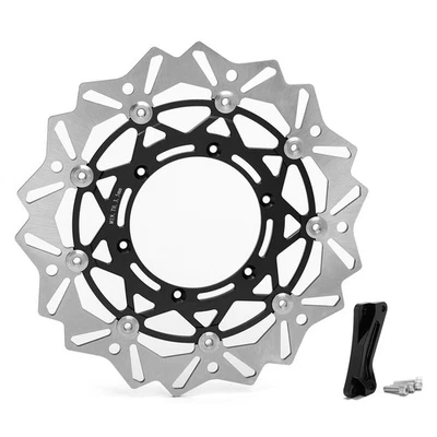 Oversize 320mm Brake Disc Rotor & Adapter For Yamaha WR250F WR450F 2016 17 18 19 - Image 1 of 4