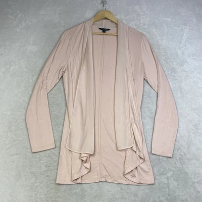 Cárdigan Lauren Ralph Lauren Frente Abierto PL Rosa Claro Drapeado Tejido Elástico Foto 1 de 4