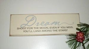 Annie Danielson Designs "DREAM" Wall Art Wall Plaque 16" Long Life Inspirational - Picture 1 of 8