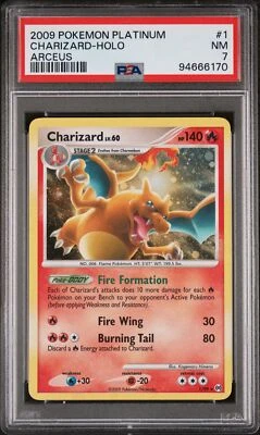 PSA 7 Charizard-Holo Arceus Holo #1 2009 Pokemon Platinum Arceus 94666170 - Image 1 of 2