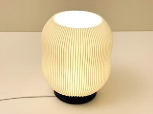Tambor Table Lamp – Milky White - Custom 3D Printed - Ambient Light - Picture 1 of 8