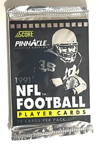 1991 PINNACLE PREMIER NFL FOOTBALL 12-CARD PACK NEW FACTORY SEALED - Bild 1 von 1