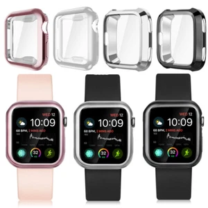 (2 Pack) For Apple Watch Series 4 40 44mm Case Soft TPU Plated Screen Protector - Zdjęcie 1 z 10