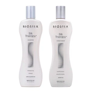 BIOSILK Silk Therapy Duo Set Shampoo and Conditioner - 12 Fl Oz (Pack of 2) ~NEW - Picture 1 of 1