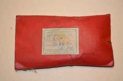 Vermont Industrial  1/2-14 NPT Thread, Non-adjustable Round Pipe Die HSS RH - Image 1 of 3