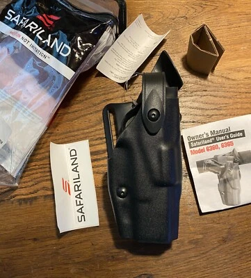 Safariland 6360 ALS/SLS Lev-3 RH Nylon-Look Duty Holster, GLOCK 19 23 (ALL GENS) - Image 1 of 4