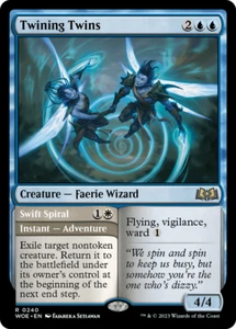 x1 Twining Twins // Swift Spiral WOE MTG 240 RARE M/NM 1x - Picture 1 of 1
