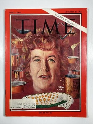 Time Magazine November 25, 1966-Julia Child French cooking-full magazine - Image 1 of 4