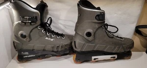VANQUISH DBX Aggressive In-Line Grayish Black Roller Blades Size 9 Agro Ramp - Picture 1 of 12