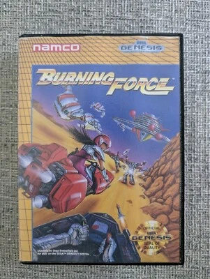 Burning Force (Sega Genesis, 1990) - Authentic Case And Cartridge  - Image 1 of 4