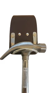 Leather Hammer Holder Fixed Loop Oil Tanned Leather Tool Belt Holder/Holster - Picture 1 of 6