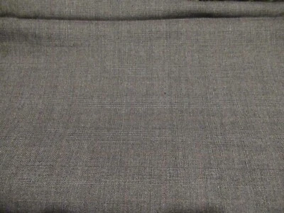Roger La Viale finest worsted gray plaid mens suit fabric 3 yds 60" width - Image 1 of 4