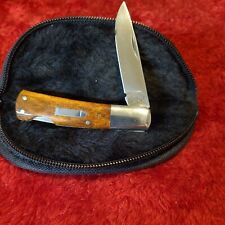 Vintage 80's AG Russell Knife Smooth Bone Seki Japan 110 /case Barlow jack gents