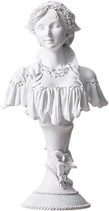 Greek Female Figurine Athena Woman Bust Statue Resin Roman Anna Sculpture Goddes - Picture 1 of 12