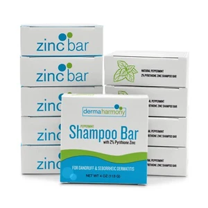 Barra de champú para caspa y dermatitis seborreica - menta - 4 OZ (10 barras) - Imagen 1 de 4