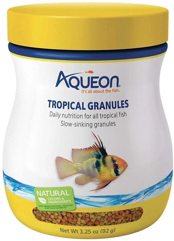 Aquário, grânulos tropicais Aqueon alimentos para peixes (3,25 oz) - Imagem 1 de 1