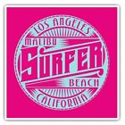 2 x Square Stickers 7.5 cm - Malibu Los Angeles California Surfer Surf Cool Gift