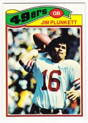 1977 Topps Jim Plunkett San Francisco 49ers #331 — 第 1/2 张图片