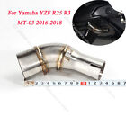 For Yamaha Yzf R3 R25 Mt-03 Exhaust System Motorcycle Slip On 51Mm Mid Link Pipe