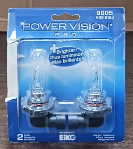 Eiko Power Vision Pro Halogen Headlamp 9005 HB3 65W ***2 PACK*** - Picture 1 of 3