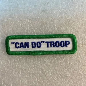 "Can Do" Troop Rectangle Patch 2.5"x0.5" GnuFashion - Picture 1 of 3