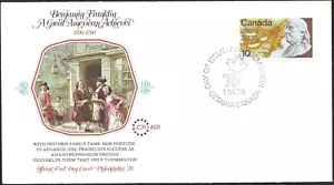 Canada # 691 "BENJAMIN FRANKLIN" Brand New 1976 Fleetwood Issue - Picture 1 of 2