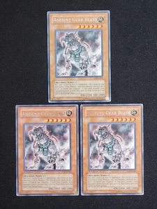 YuGiOh 2 x 1. Auflage 1 x Unlimited Ancient Gear Beast TLM-DE007 Rare LP - Bild 1 von 16