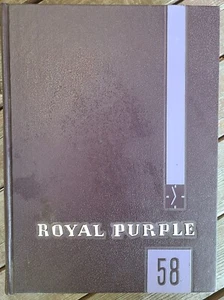 Kansas State University ROYAL PURPLE Manhattan Kansas 1958 Yearbook - Picture 1 of 4