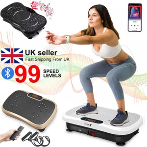 Vibration Plate Exercise Machine Whole Body Massager Fitness Machine Workout - Picture 1 of 42