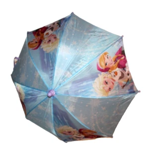 Disney Frozen Elsa Anna Girls' Kids' Blue / Multi Rain Umbrella - Picture 1 of 5