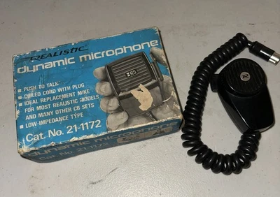 Micrófono dinámico de mano radio CB 5 PINES REALISTA 21-1172A caja micrófono inigualable Foto 1 de 4