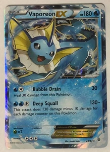 Pokemon Vaporeon EX 24/83 - Raro Holo 2016 - Imagen 1 de 3