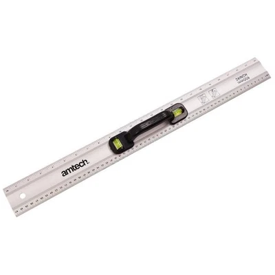 24" Spirit Level Ruler Metric Imperial Measuring Tool Straight Edge Rule P4035 - Image 1 of 4