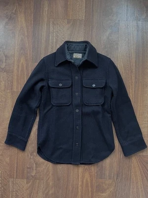 Camisa/camisa-jaqueta Fox Knapp vintage feminina de lã, XS - Imagem 1 de 4