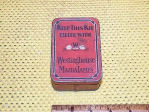 Vintage Vuoto WESTINGHOUSE Mazda Auto Lampade Latta Pubblicità Automobilia - Foto 1 di 8